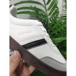 Cópia de DEPORTIVA POLIPIEL NEGRO CON TIRA BLANCA