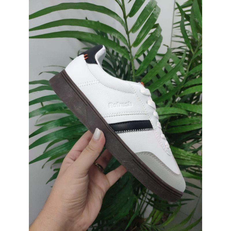 DEPORTIVA POLIPIEL BLANCO CON TIRA BLANCA