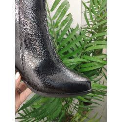 BOTÍN NEGRA CHAROL 6.5CM