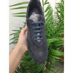 DEPORTIVA PIEL MARINO CON CREMLLAERA