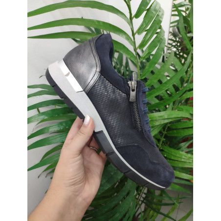 DEPORTIVA PIEL MARINO CON CREMLLAERA