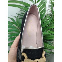 MOCASÍN PATA DE GALLO NEGRO