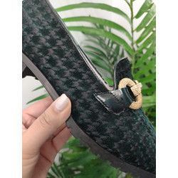 MOCASÍN PATA DE GALLO NEGRO