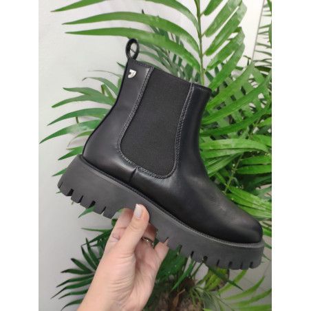 BOTA ELASTICO CON PLATAFORMA NEGRO
