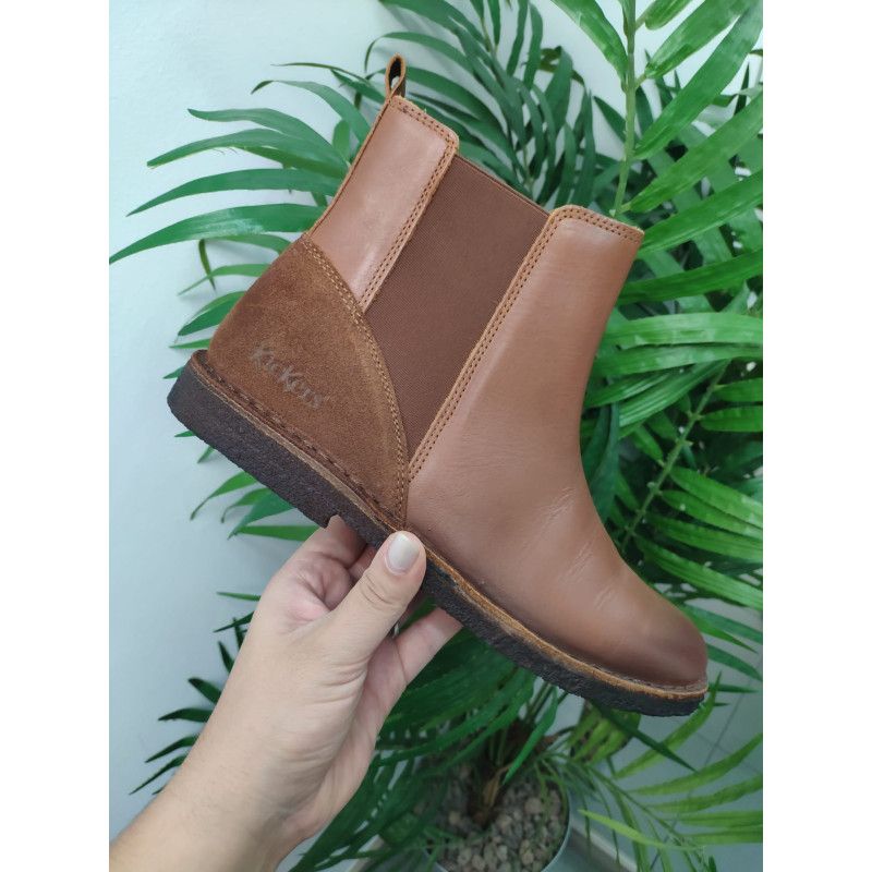 BOTÍN KICKERS, ELÁSTICOS CUERO