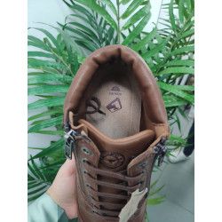 BOTÍN CUERO DOBLE CREMALLERA