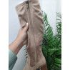 BOTA ALTA BEIGE DE 7CM