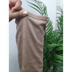 BOTA ALTA BEIGE DE 7CM