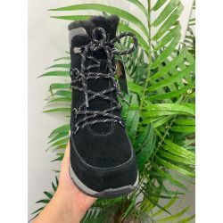 BOTA DE PELO COLOR PLATINO impermeable