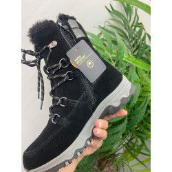 BOTA DE PELO COLOR PLATINO impermeable