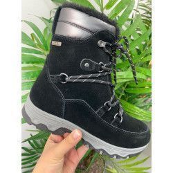 BOTA DE PELO COLOR PLATINO impermeable