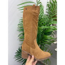 BOTA ALTA SERRAJE CUERO