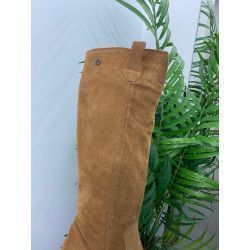 BOTA ALTA SERRAJE CUERO