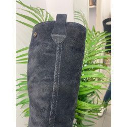 BOTA ALTA SERRAJE NEGRO