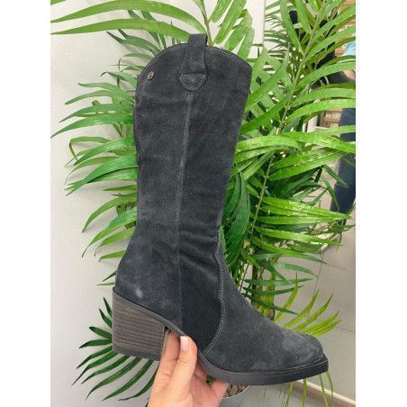 BOTA COWBOY NEGRO PORRONET