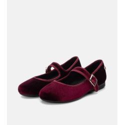 ZAPATO SRA TEXTIL BURDEOS