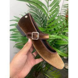 ZAPATO SRA TEXTIL CAMEL