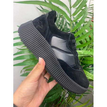 KANGAROOS - DEPORTIVO ELÁSTICO NEGRO