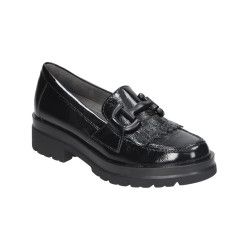 PITILLOS MOCASÍN NEGRO PIEL