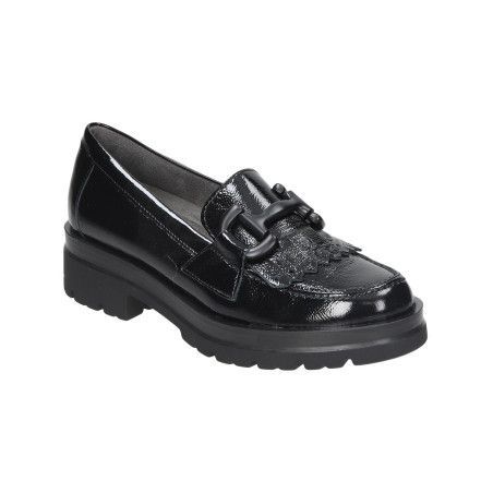 PITILLOS MOCASÍN NEGRO PIEL