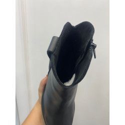 BOTÍN 7CM - piel CON CREMALLERA