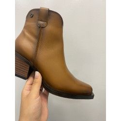 BOTÍN 7CM - piel CON CREMALLERA