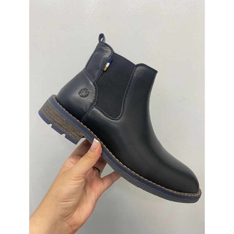 BOTÍN HOMBRE NEGRO ELÁSTICO