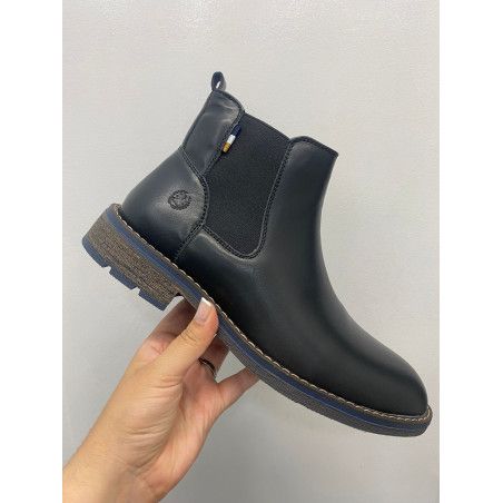 BOTÍN HOMBRE NEGRO ELÁSTICO