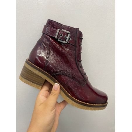 FLUCHOS - BOTA MILITAR BURDEOS