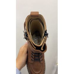 MILITAR CUERO PIEL - CON CREMALLERA