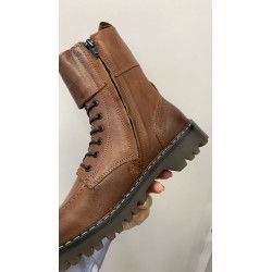 MILITAR CUERO PIEL - CON CREMALLERA