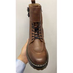 MILITAR CUERO PIEL - CON CREMALLERA