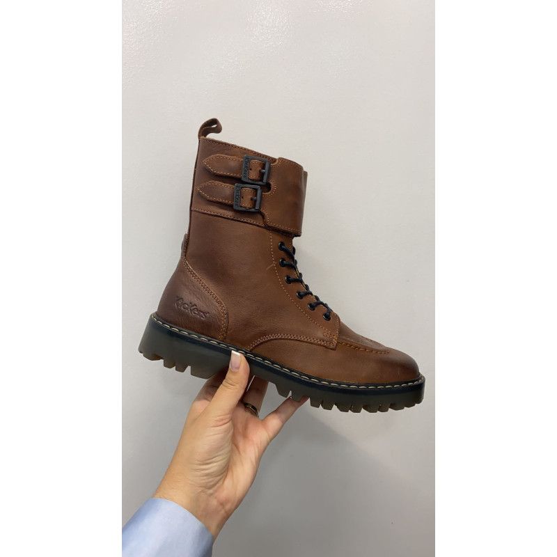 MILITAR CUERO PIEL - CON CREMALLERA