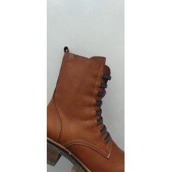 BOTA ALTA CON ELÁSTICOS - TACÓN DE 5CM ANCHO