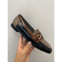 MOCASÍN LEOPARDO PITILLOS