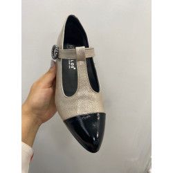 Zapato estilo Chanel en piel – Tacón 4,5 cm elegante y cómodo