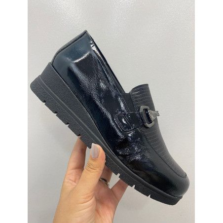 MOCASÍN DE CUÑA PIEL - VALERIAS