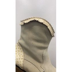 BOTA CUÑA- PELO BLANCO