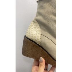 BOTA CUÑA- PELO BLANCO