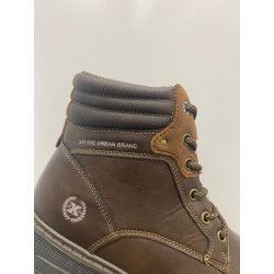 BOTÍN MARRÓN CON CREMALLERA