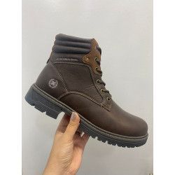 BOTÍN MARRÓN CON CREMALLERA