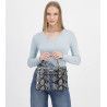 BOLSO ANIMAL PRINT MARINO