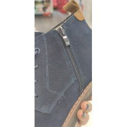 BOTA CON CREMALLERA MARINO