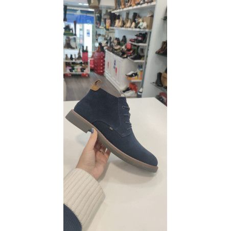 BOTA CON CREMALLERA MARINO