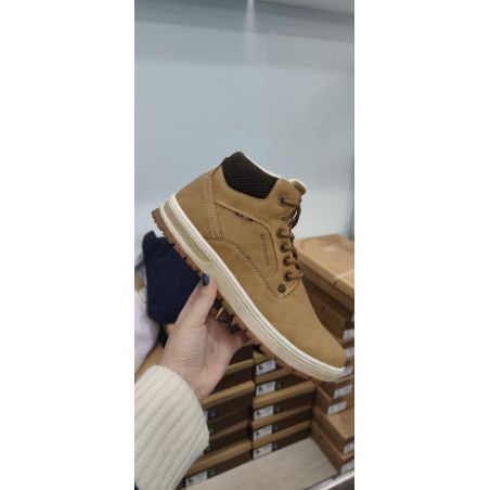 BOTÍN CAMEL CON CREMALLERA